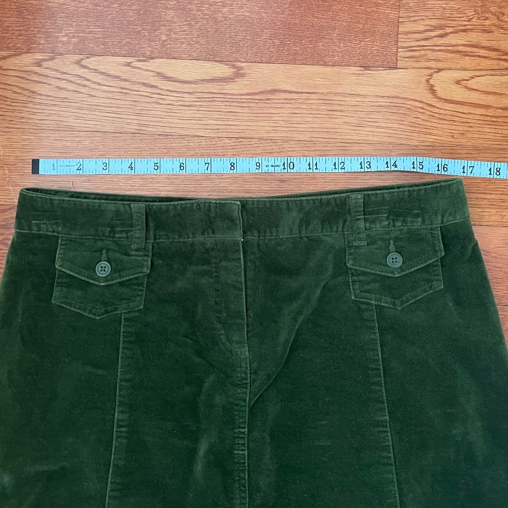 Bass Corduroy Green Skirt Size 10 - Picture 5 of 8